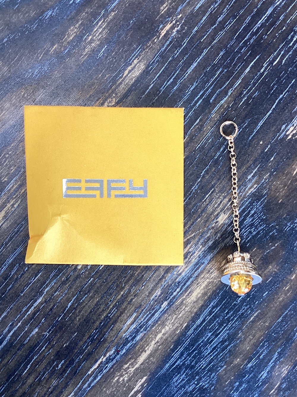 Effy Yellow Bell Pendant Bag Charm